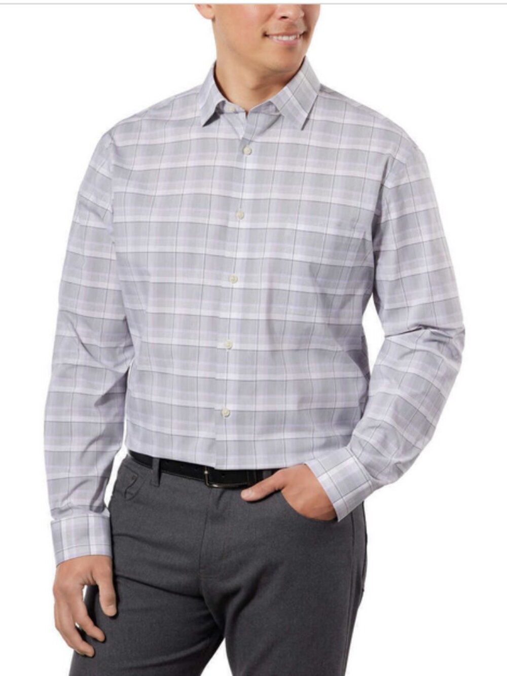 Calvin Klein Men’s Comfort Dress Shirt SIZE 15-15 1/2 32-33 COLOR PURPLE